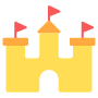 Sand Castle free icon for commercial use