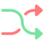 Shuffle Arrows free icon for commercial use