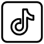 Tiktok Logo Black Outline Square icon