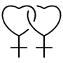 Lesbian Symbol icon