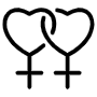 Lesbian Symbol icon