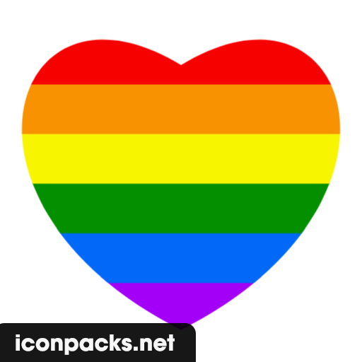 Free Rainbow Heart SVG, PNG Icon, Symbol. Download Image.
