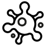 Virus free icon for commercial use