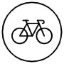 Bicycle free icon for commercial use
