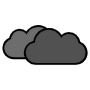 Black Clouds free icon for commercial use