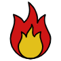 Burning Fire free icon for commercial use