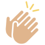 Clapping free icon for commercial use