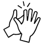 Clapping icon