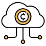 Cryptocurrency Cloud icon