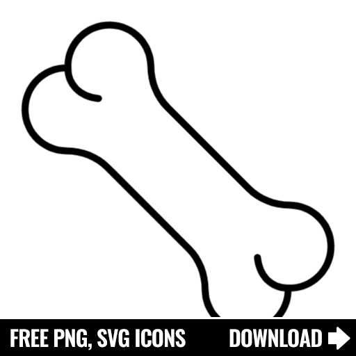 Free Dog Bone SVG, PNG Icon, Symbol. Download Image.