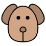 Dog free icon for commercial use