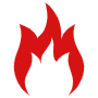 Fire free icon for commercial use