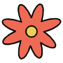 Flower free icon for commercial use
