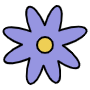 Flower free icon for commercial use