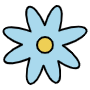 Flower free icon for commercial use