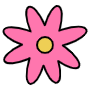 Flower free icon for commercial use