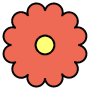 Flower free icon for commercial use