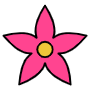 Flower free icon for commercial use