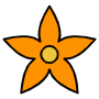 Flower free icon for commercial use