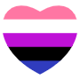 Gender Fluid Heart free icon for commercial use