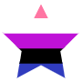 Gender Fluid Star free icon for commercial use