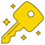 Golden Key free icon for commercial use