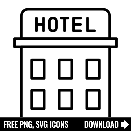 Free Hotel Icon, Symbol. Download in SVG & PNG Formats.