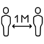1 Meter free icon for commercial use
