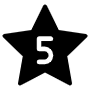 5 Stars free icon for commercial use