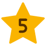 5 Stars free icon for commercial use