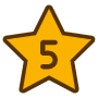 5 Stars free icon for commercial use