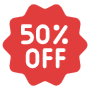 50 Percent free icon for commercial use