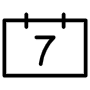 7 Days free icon for commercial use