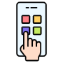 Apps And Hand icon