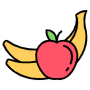 Banana And Apple free icon for commercial use