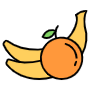 Banana And Orange free icon for commercial use