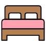 Bed free icon for commercial use