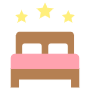 Bed Rating 3 stars free icon for commercial use