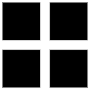 Black Four Squares free icon for commercial use