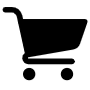 Black Shopping Cart icon