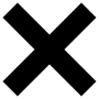Black X free icon for commercial use