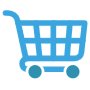 Blue Shopping Cart free icon for commercial use