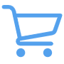 Blue Shopping Cart free icon for commercial use
