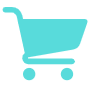 Blue Shopping Cart free icon for commercial use