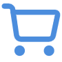 Blue Shopping Cart free icon for commercial use