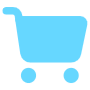 Blue Shopping Cart free icon for commercial use