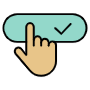 Booking Click free icon for commercial use