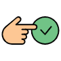 Booking Click free icon for commercial use