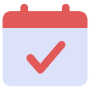 Calendar And Check Mark free icon for commercial use