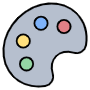 Color Palette free icon for commercial use